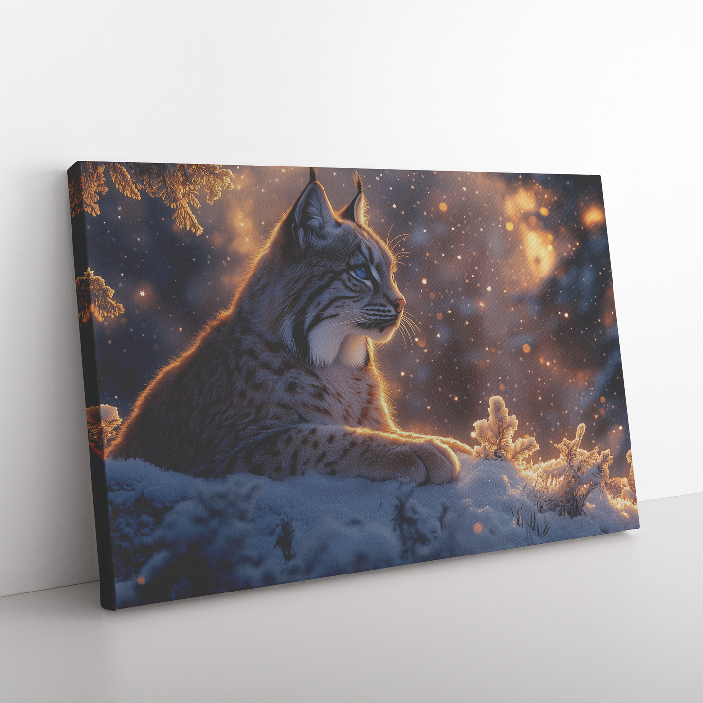 Lynx_with_Piercing_Blue_Eyes_Sitting_on__H_Rectangle_Angle_Floor_Mockup.png