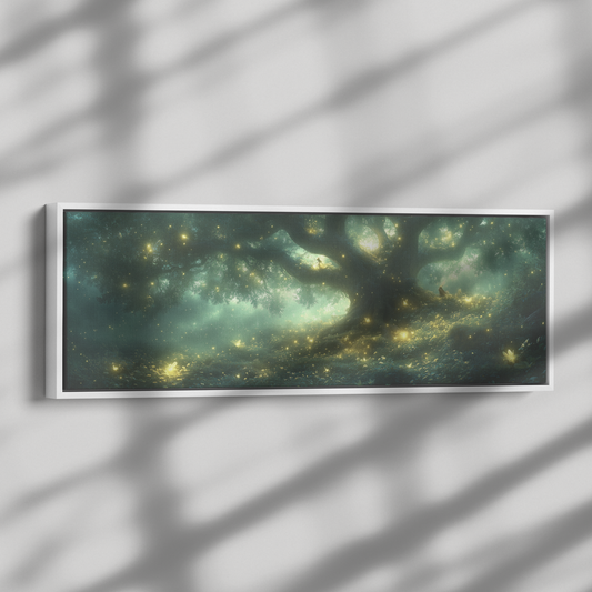 Magical_Forest_Fairies_Glowing_Trees_Lum_Framed_Canvas_H_Panoramic_Dramatic_Shad_Mockup.png
