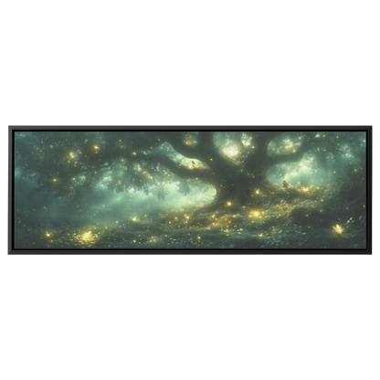 Magical_Forest_Fairies_Glowing_Trees_Lum_Framed_Canvas_H_Panoramic_Main_Mockup.png