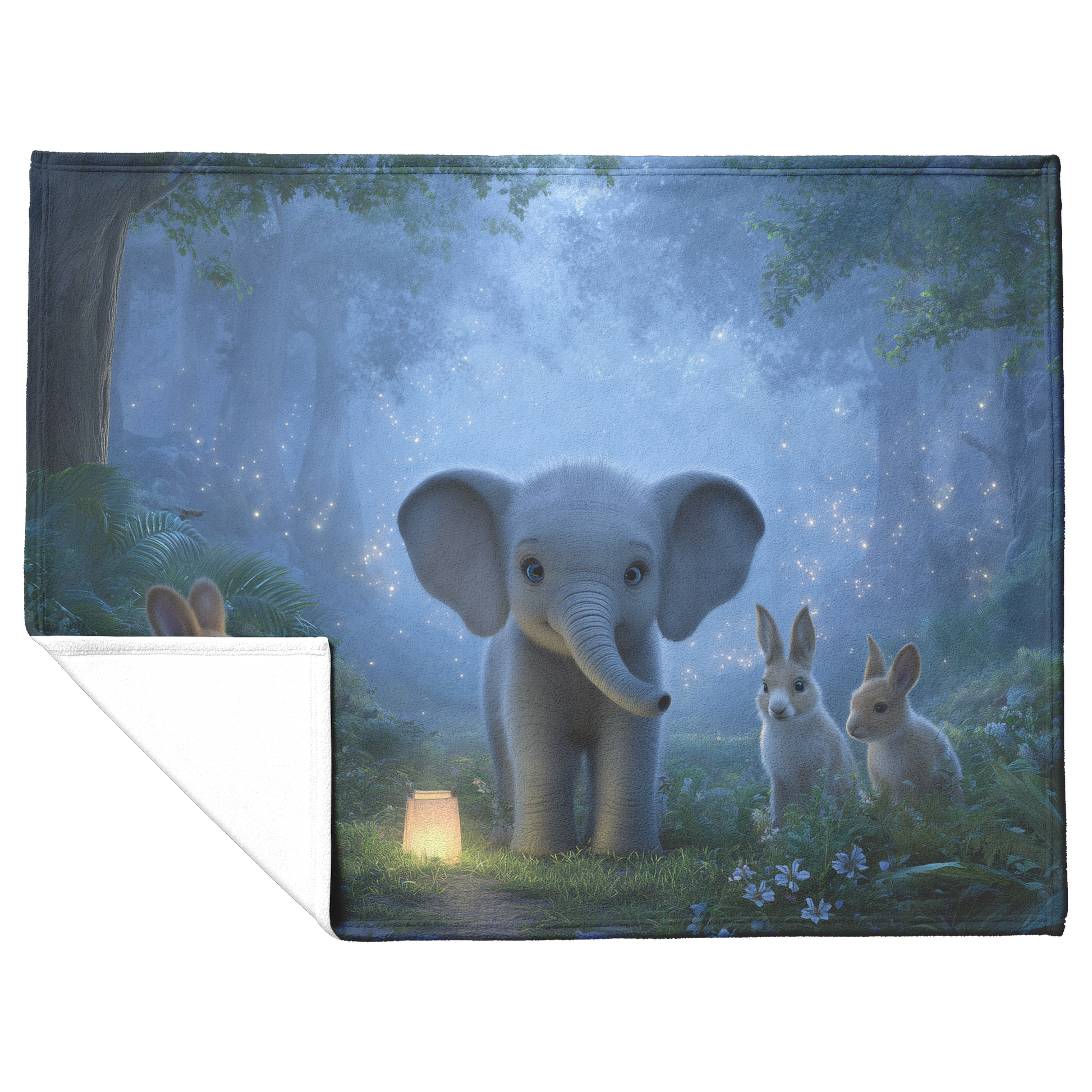 Magical_Forest_With_Baby_Elephant_And_An_H_Blanket_Flat_Fold_Mockup.png