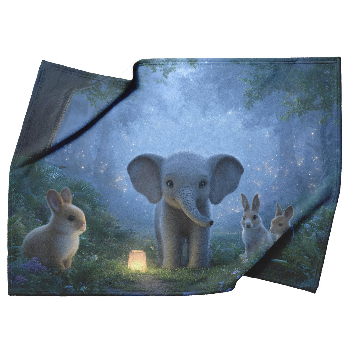 Magical_Forest_With_Baby_Elephant_And_An_H_Blanket_Top_Bottom_Folds_Mockup.png