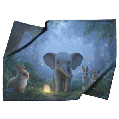 Magical_Forest_With_Baby_Elephant_And_An_H_Blanket_Top_Bottom_Folds_Mockup.png