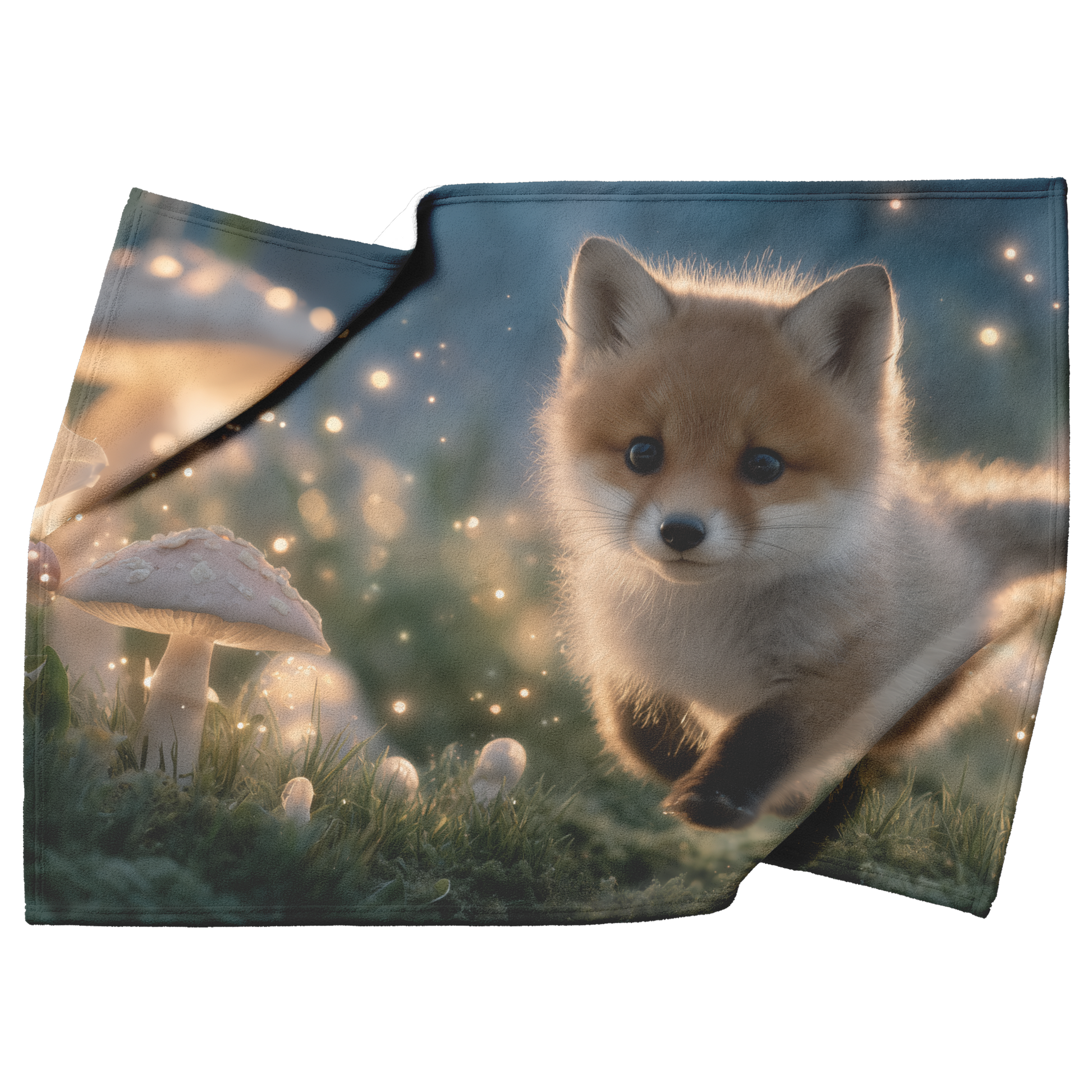 Magical_Fox_Cub_Running_Through_Glowing__H_Blanket_Top_Bottom_Folds_Mockup.png