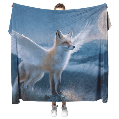 Magical_Fox_With_Wings_Standing_On_Glowi_H_Blanket_Model_Mockup.png