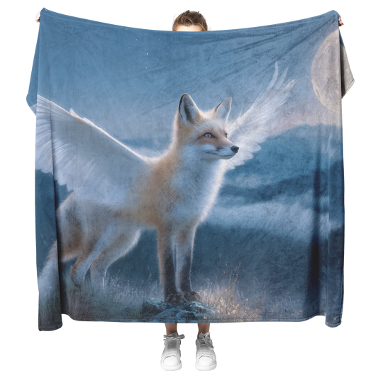Magical_Fox_With_Wings_Standing_On_Glowi_H_Blanket_Model_Mockup.png