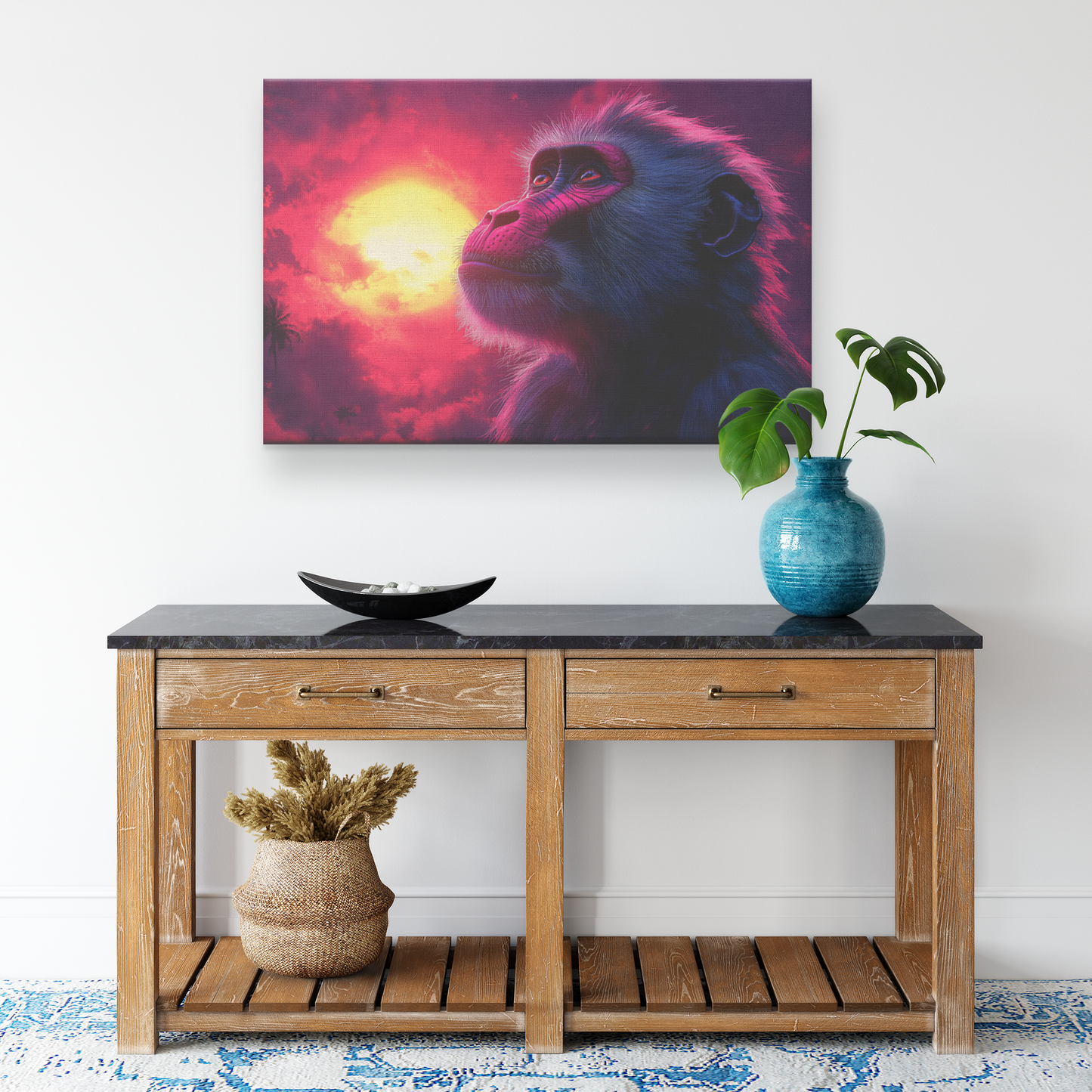 Mandrill_Silhouetted_Against_Glowing_Sun_H_Rectangle_Smaller_Lifestyle_Mockup.png