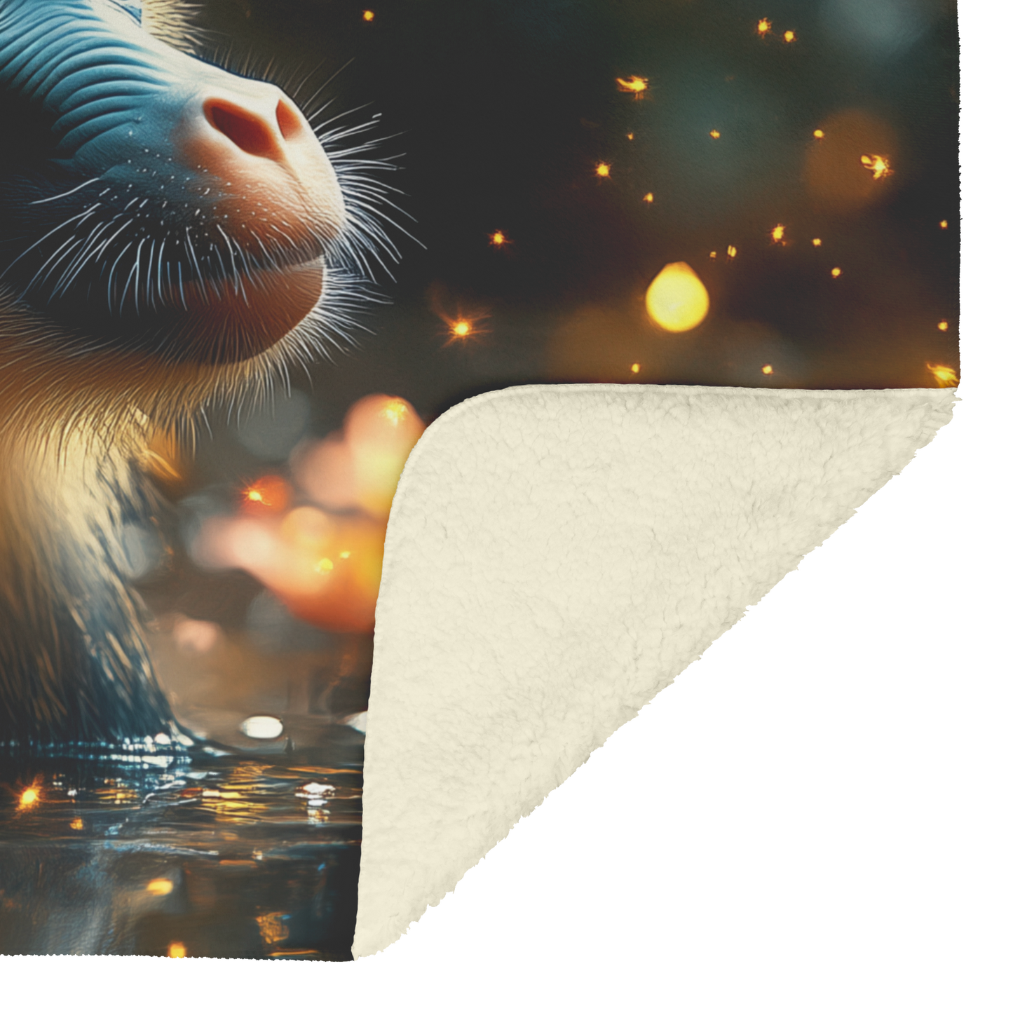 Mandrill_Surrounded_by_Glowing_Fireflies_H_Blanket_Sherpa_Mockup.png