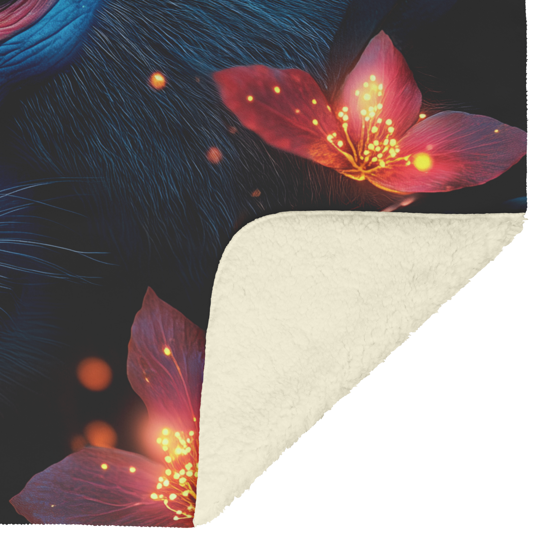 Mandrill_with_Colorful_Face_Illuminated__H_Blanket_Sherpa_Mockup.png