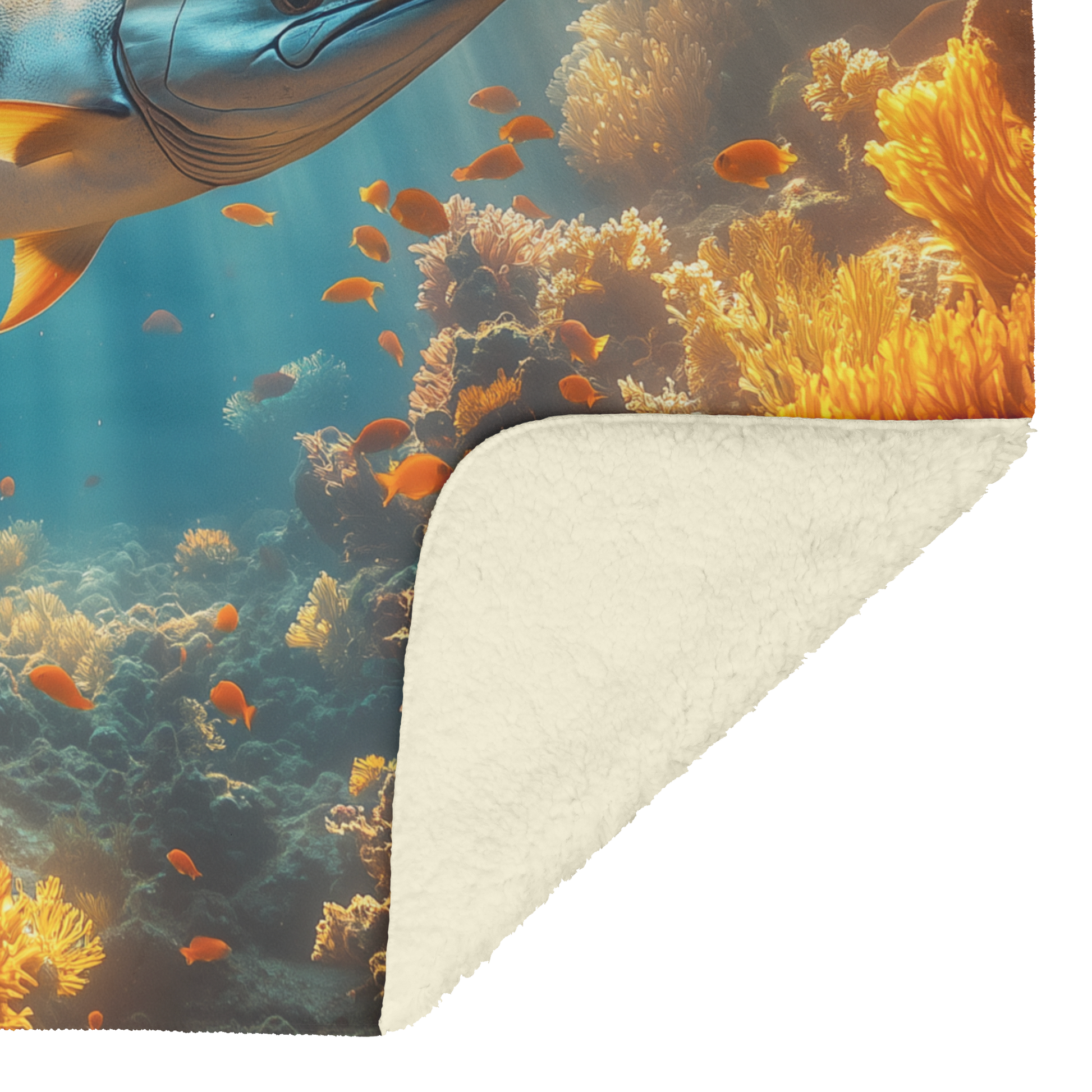 Marlin_Swimming_Through_Glowing_Tropical_H_Blanket_Sherpa_Mockup.png