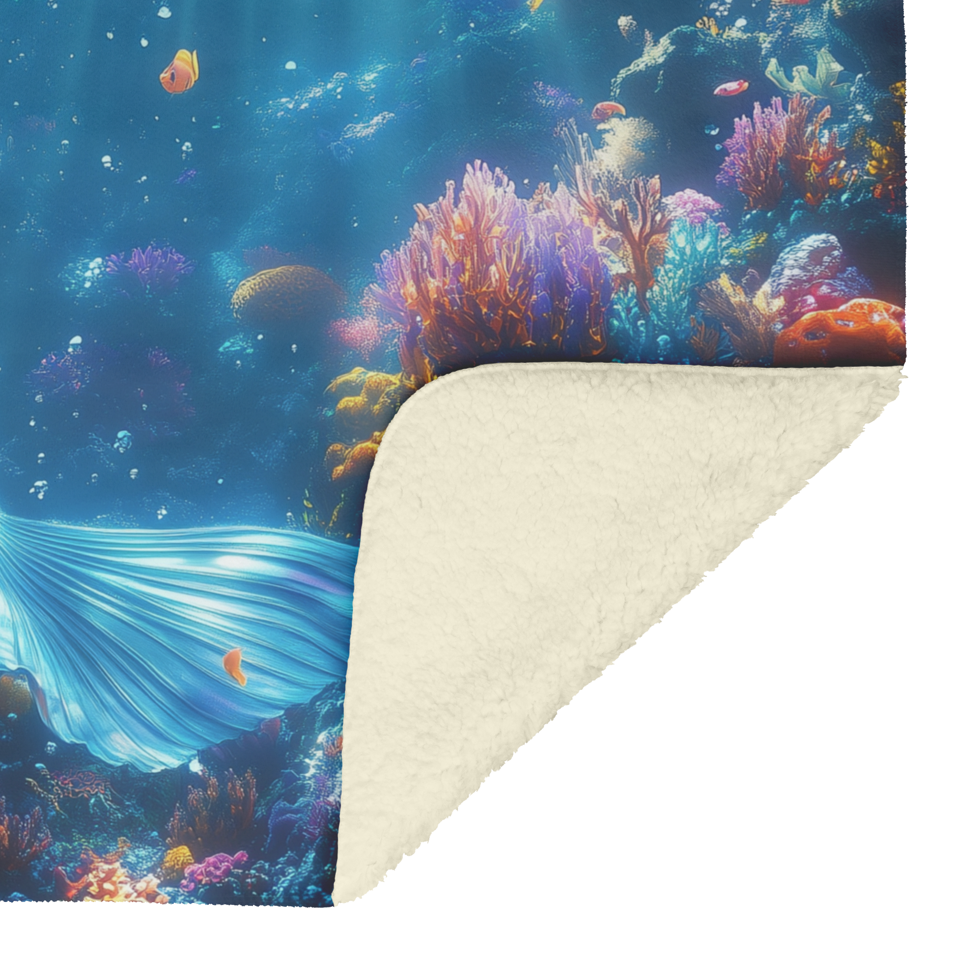 Mermaid_Sitting_on_Glowing_Coral_Surroun_H_Blanket_Sherpa_Mockup.png