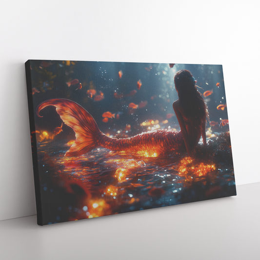 Mermaid_Sitting_on_Glowing_Coral_with_Tr_H_Rectangle_Angle_Floor_Mockup.png
