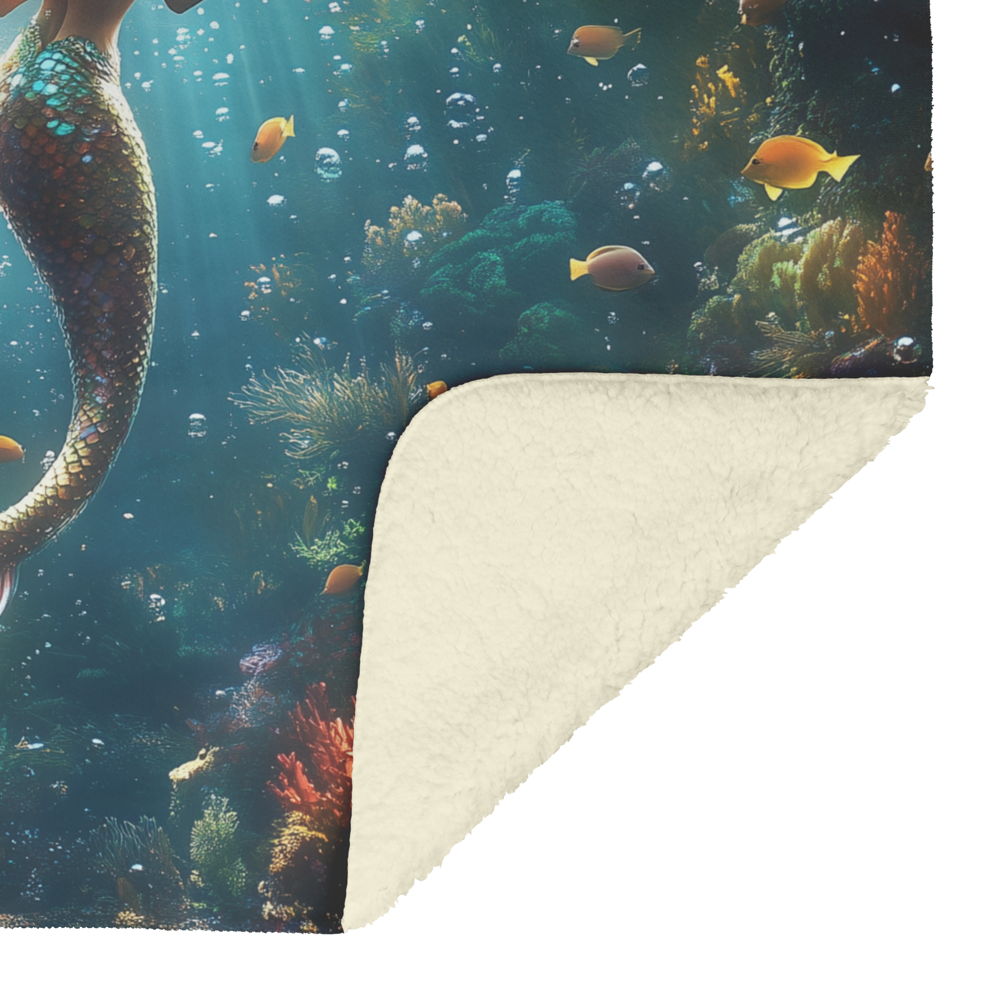 Mermaid_with_Iridescent_Hair_Swimming_Th_H_Blanket_Sherpa_Mockup.png