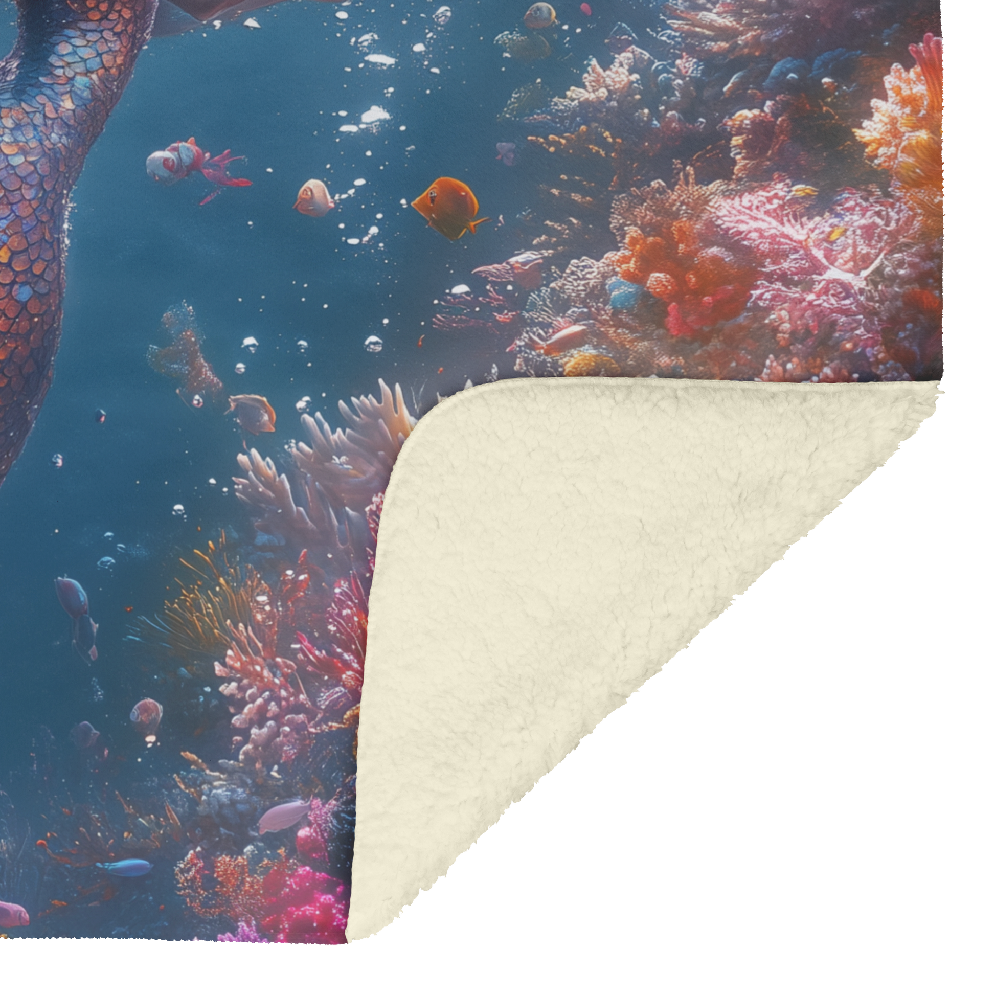 Mermaid_with_Iridescent_Hair_Swimming_Th_H_Blanket_Sherpa_Mockup.png