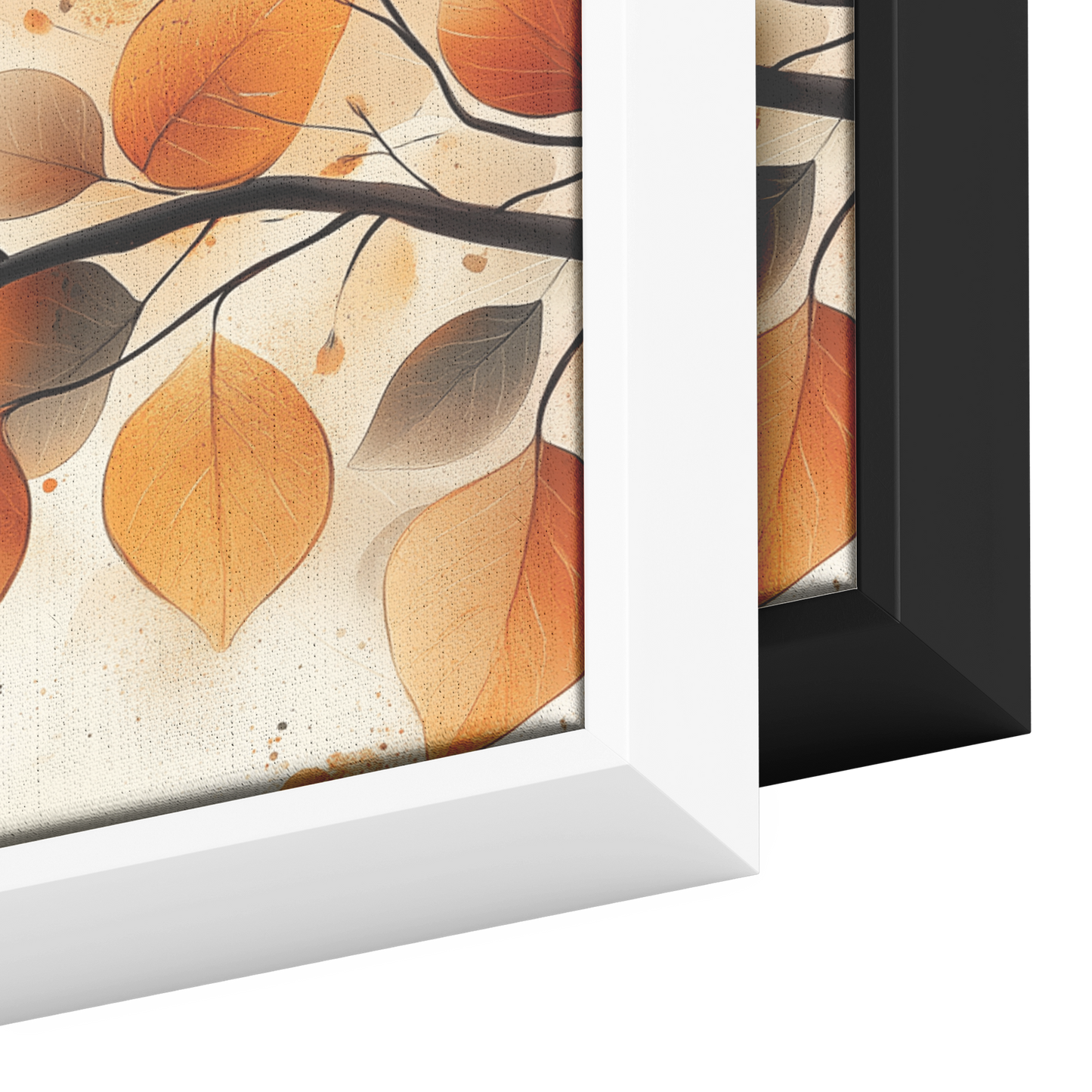 Minimalist Artwork Simple Leaves Vines Neutral Beige Tones White Background Elegant Line Art Ultra High Definition Modern Aesthetic Panoramic Framed Canvas Wall Art - Awakening Righteousness