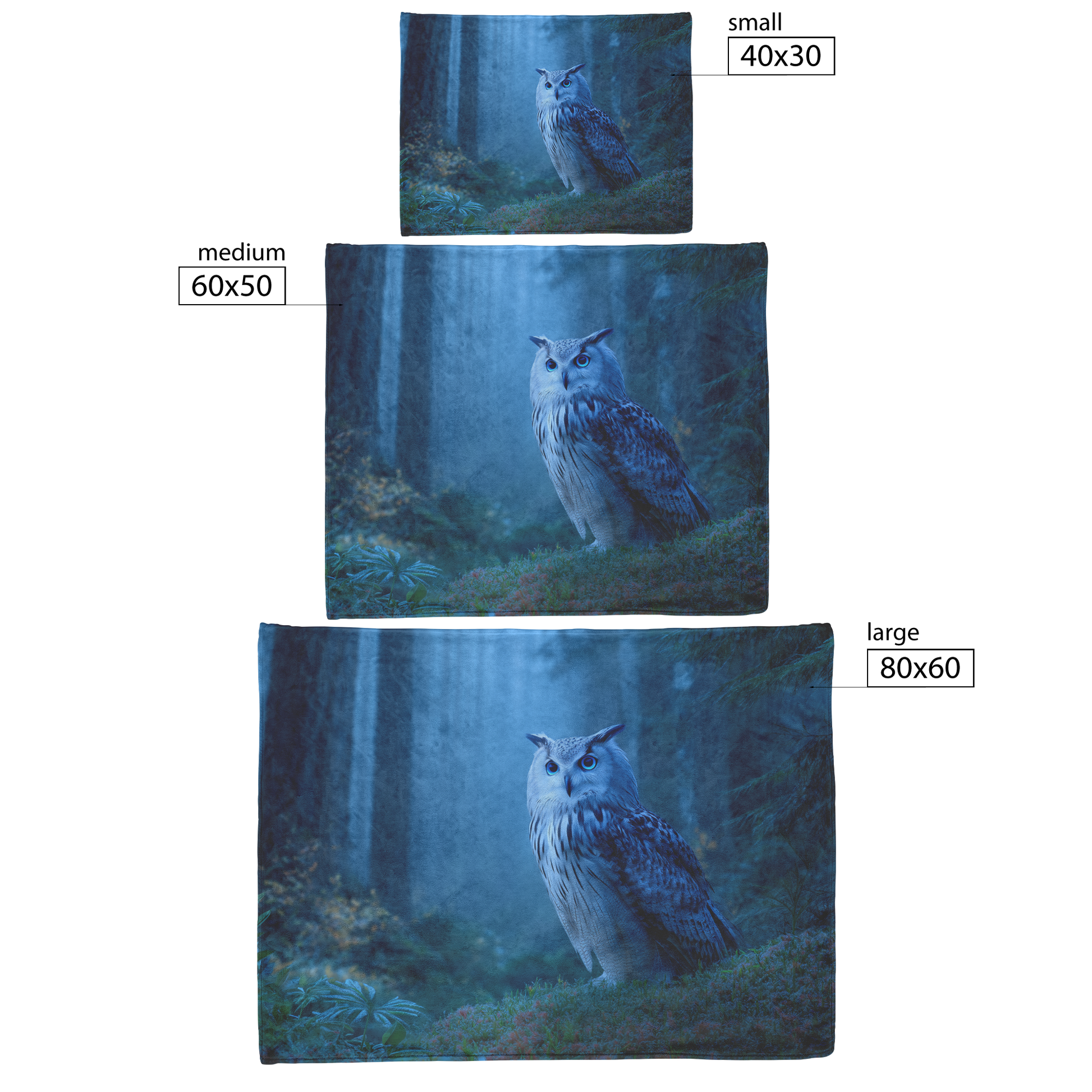 Moonlight_Owl_With_Blue_Eyes_And_Mystica_H_Blanket_Size_Options_Mockup.png
