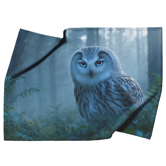 Moonlight_Owl_With_Blue_Eyes_And_Mystica_H_Blanket_Top_Bottom_Folds_Mockup.png