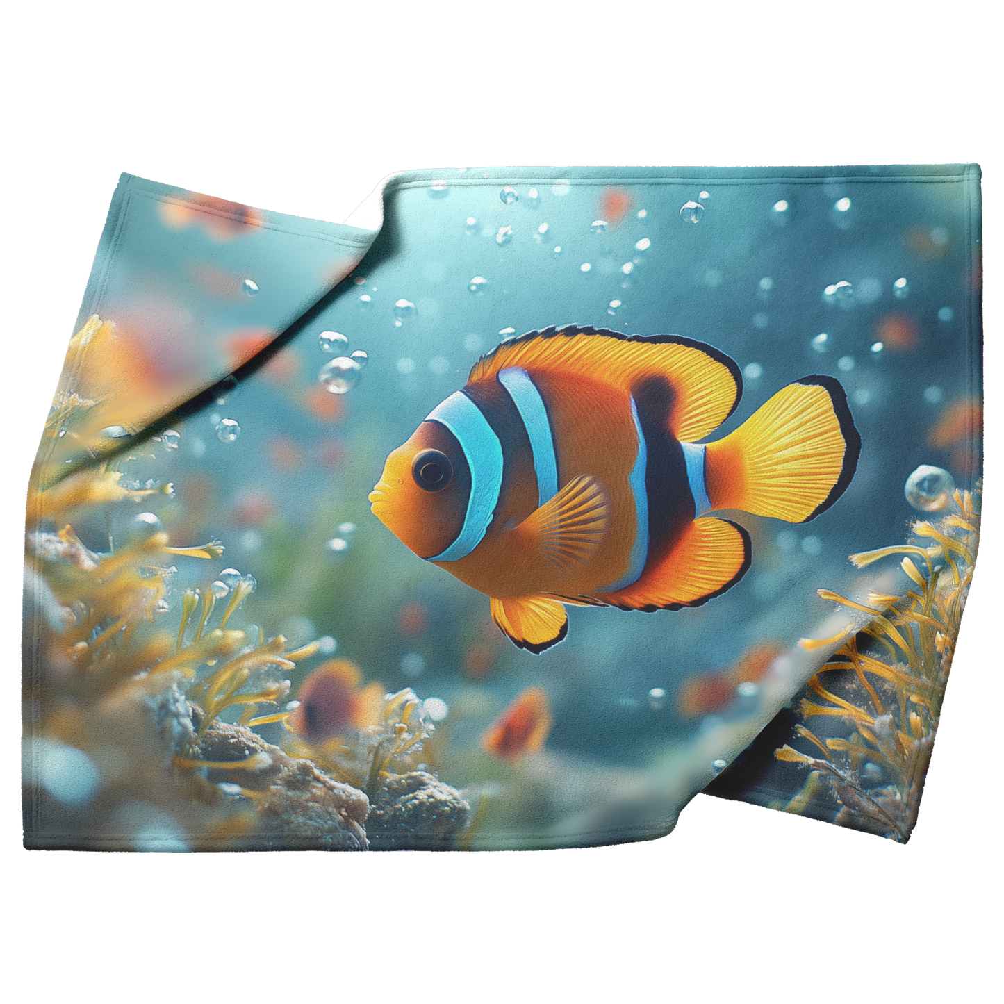Moorish_Idol_Swimming_Near_Glowing_Sea_G_H_Blanket_Top_Bottom_Folds_Mockup.png