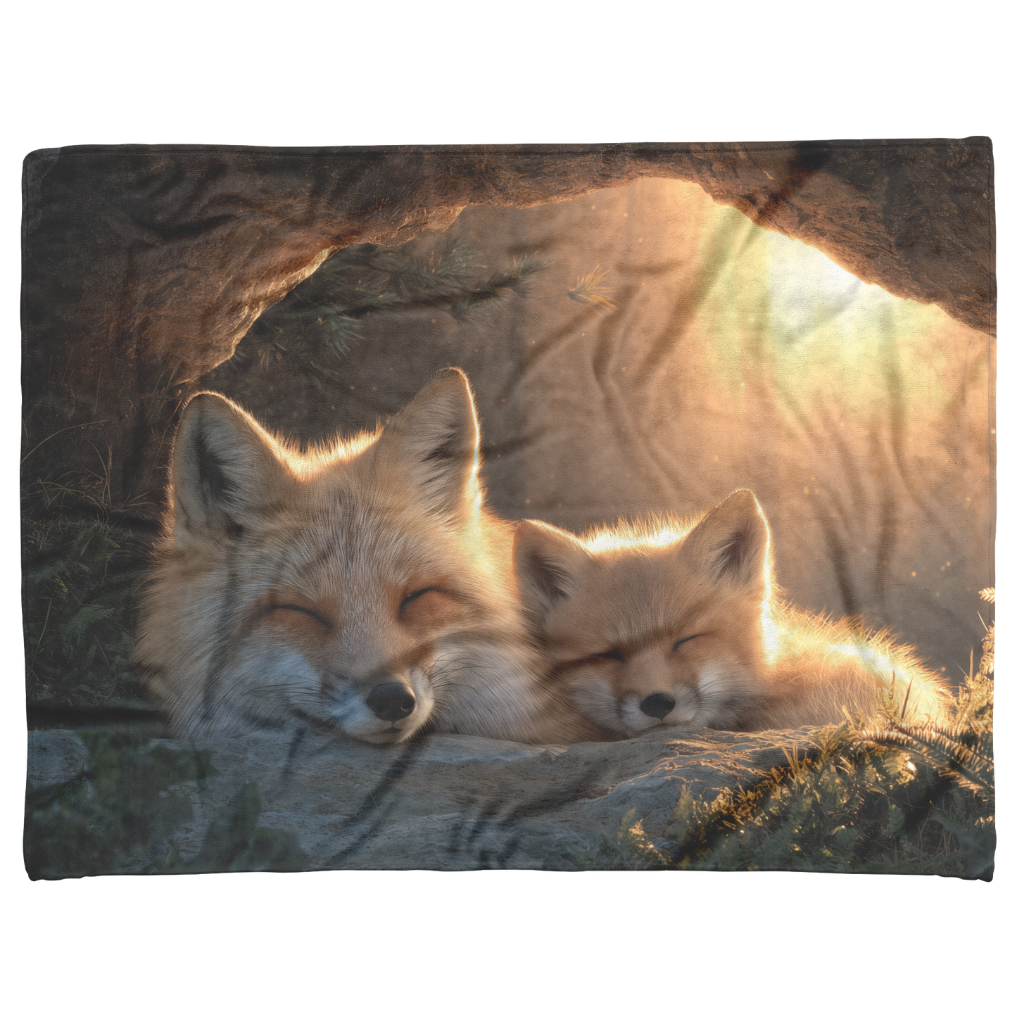 Mother_Fox_And_Cubs_Snuggled_In_Glowing__H_Blanket_AS_Flat_Mockup.png