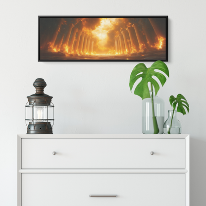Mystical_Divine_Pillars_Supporting_World_Framed_Canvas_H_Panoramic_Small_Lifesty_Mockup.png