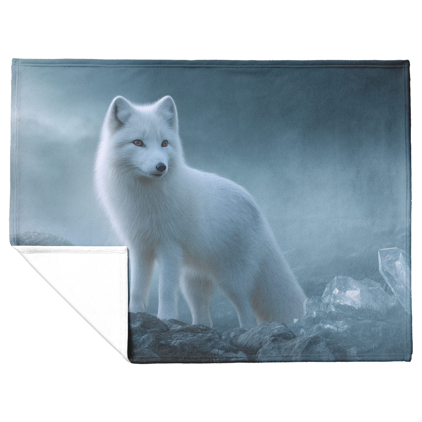 Mystical_White_Fox_Standing_In_Moonlit_F_H_Blanket_Flat_Fold_Mockup.png