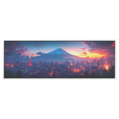 Nighttime_View_of_Tokyo_Neon_Signs_Illum_White_Framed_Canvas_H_Panoramic_Main_Mockup.png