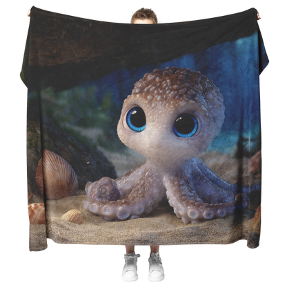 Octopus_With_Blue_Eyes_Holding_Seashells_H_Blanket_Model_Mockup.png