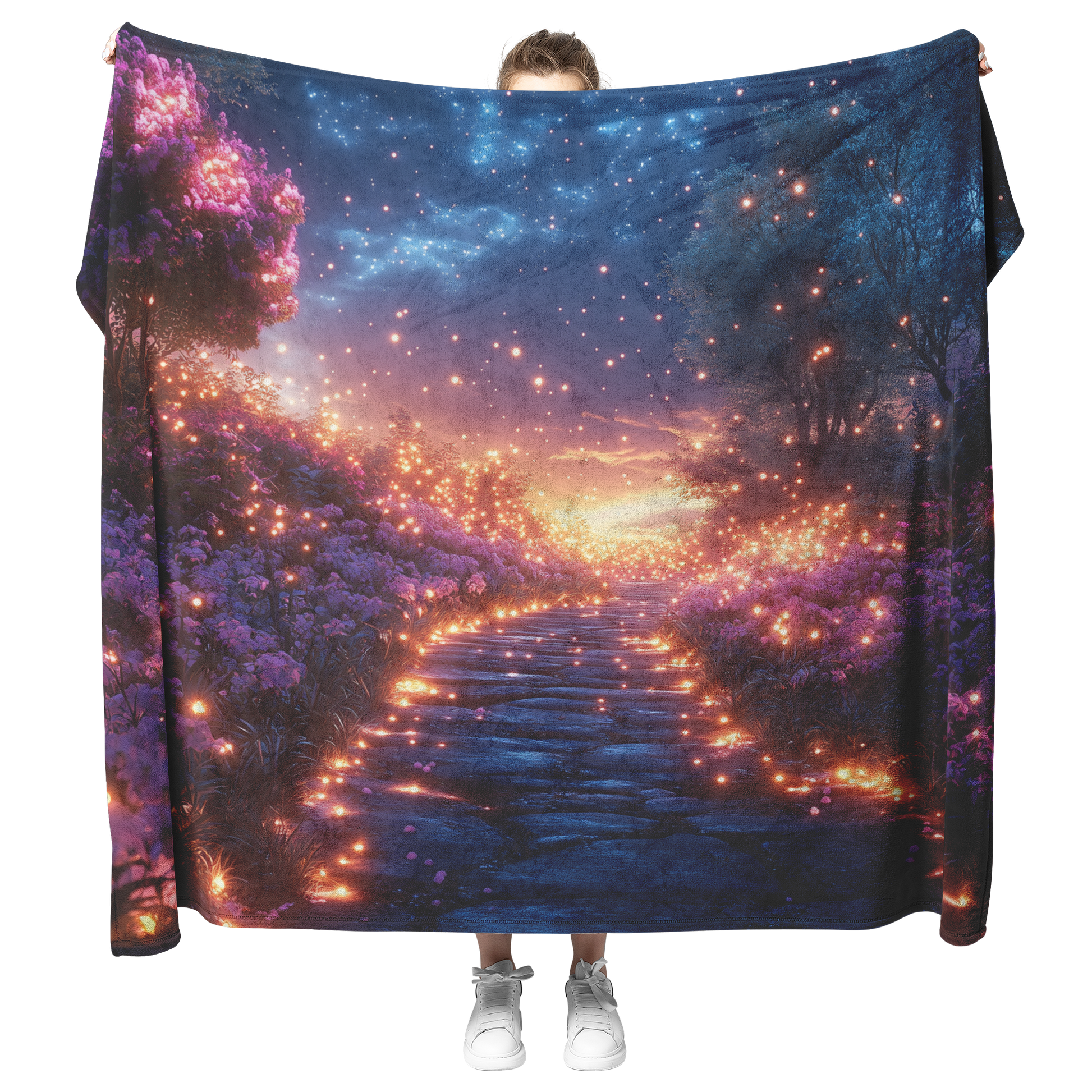 Orchids_Blooming_on_Glowing_Forest_Path__H_Blanket_Model_Mockup.png