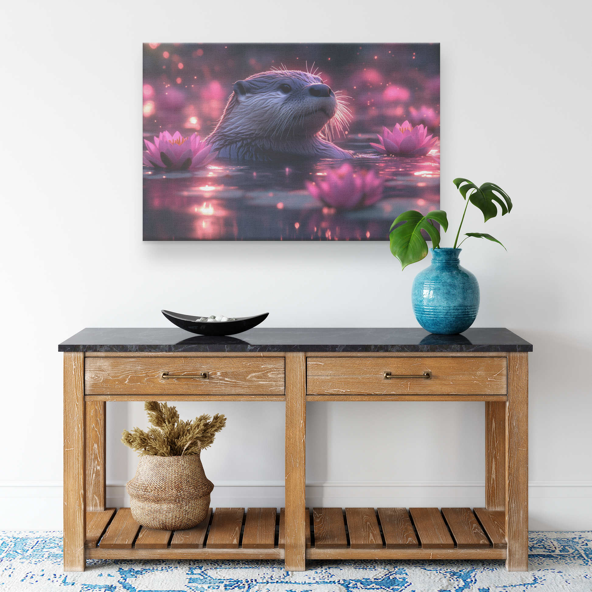 Otter_Resting_Peacefully_in_a_Glowing_Po_H_Rectangle_Smaller_Lifestyle_Mockup.png