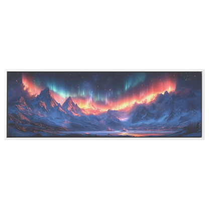 Panoramic_Aurora_Borealis_Over_Himalayas_White_Framed_Canvas_H_Panoramic_Main_Mockup.png