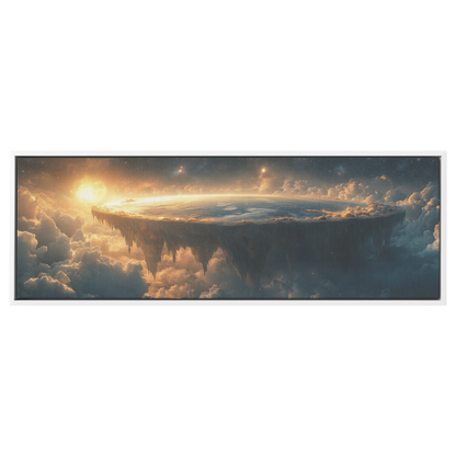 Panoramic_Cosmic_Flat_Earth_Resting_on_D_White_Framed_Canvas_H_Panoramic_Main_Mockup.png