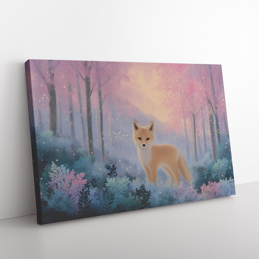 Pastel_Orange_Fox_in_Candy_Colored_Fores_H_Rectangle_Angle_Floor_Mockup.png_15519583