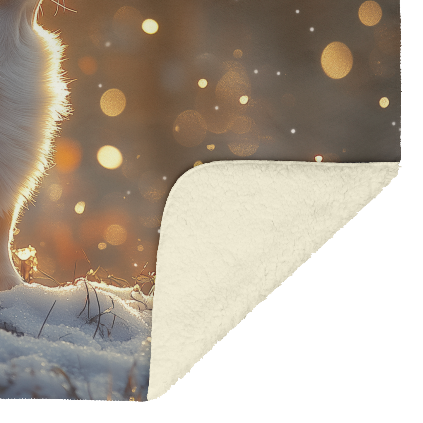 Pembroke_Welsh_Corgi_on_Glowing_Snowy_Hi_H_Blanket_Sherpa_Mockup.png