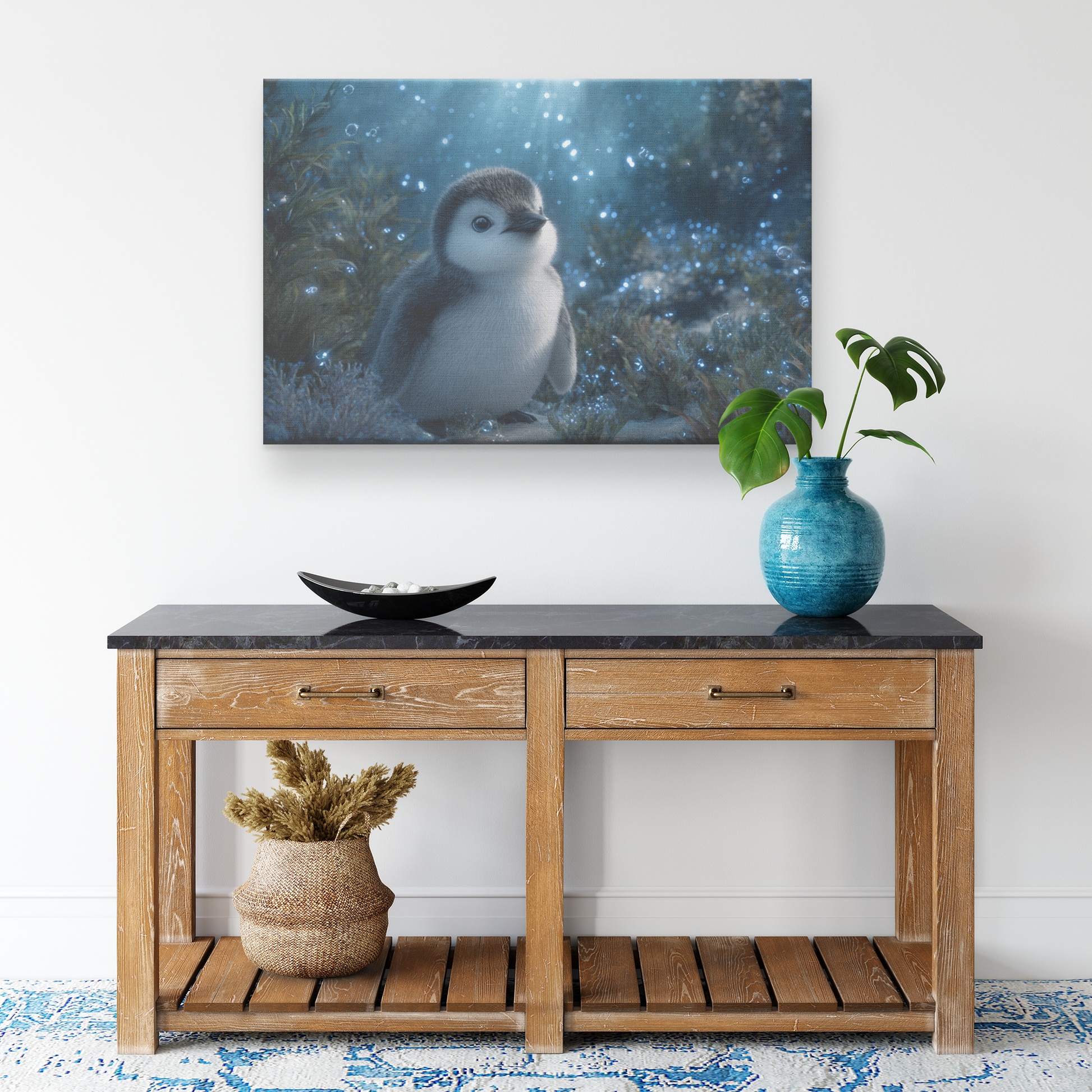 Penguin_Chick_Underwater_Surrounded_by_B_H_Rectangle_Smaller_Lifestyle_Mockup.png_15467079