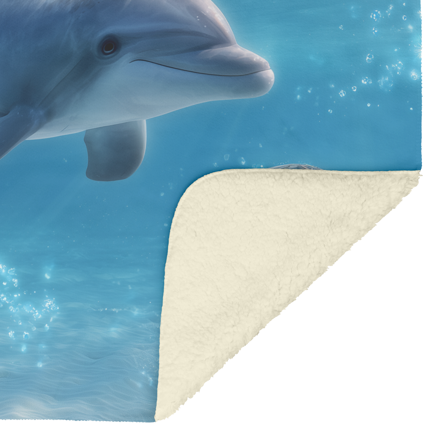 Photorealistic_Baby_Dolphin_And_Sea_Turt_H_Blanket_Sherpa_Mockup.png