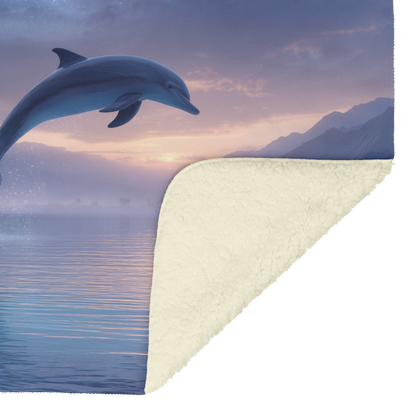 Photorealistic_Baby_Dolphin_Jumping_Out__H_Blanket_Sherpa_Mockup.png
