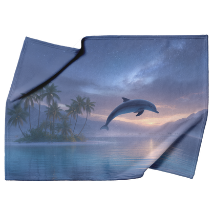 Photorealistic_Baby_Dolphin_Jumping_Out__H_Blanket_Top_Bottom_Folds_Mockup.png