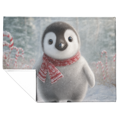 Photorealistic_Baby_Penguin_With_Red_Sca_H_Blanket_Flat_Fold_Mockup.png