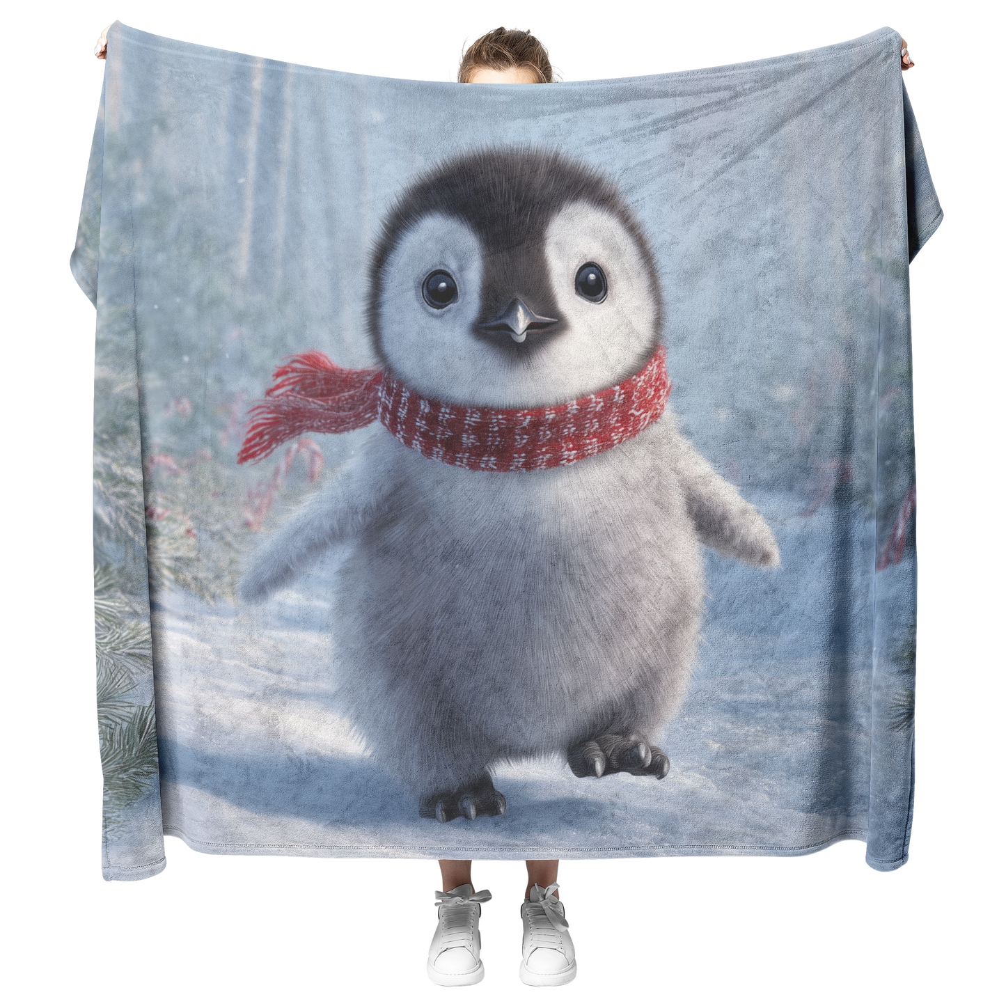 Photorealistic_Baby_Penguin_With_Red_Sca_H_Blanket_Model_Mockup.png