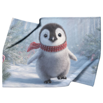 Photorealistic_Baby_Penguin_With_Red_Sca_H_Blanket_Top_Bottom_Folds_Mockup.png