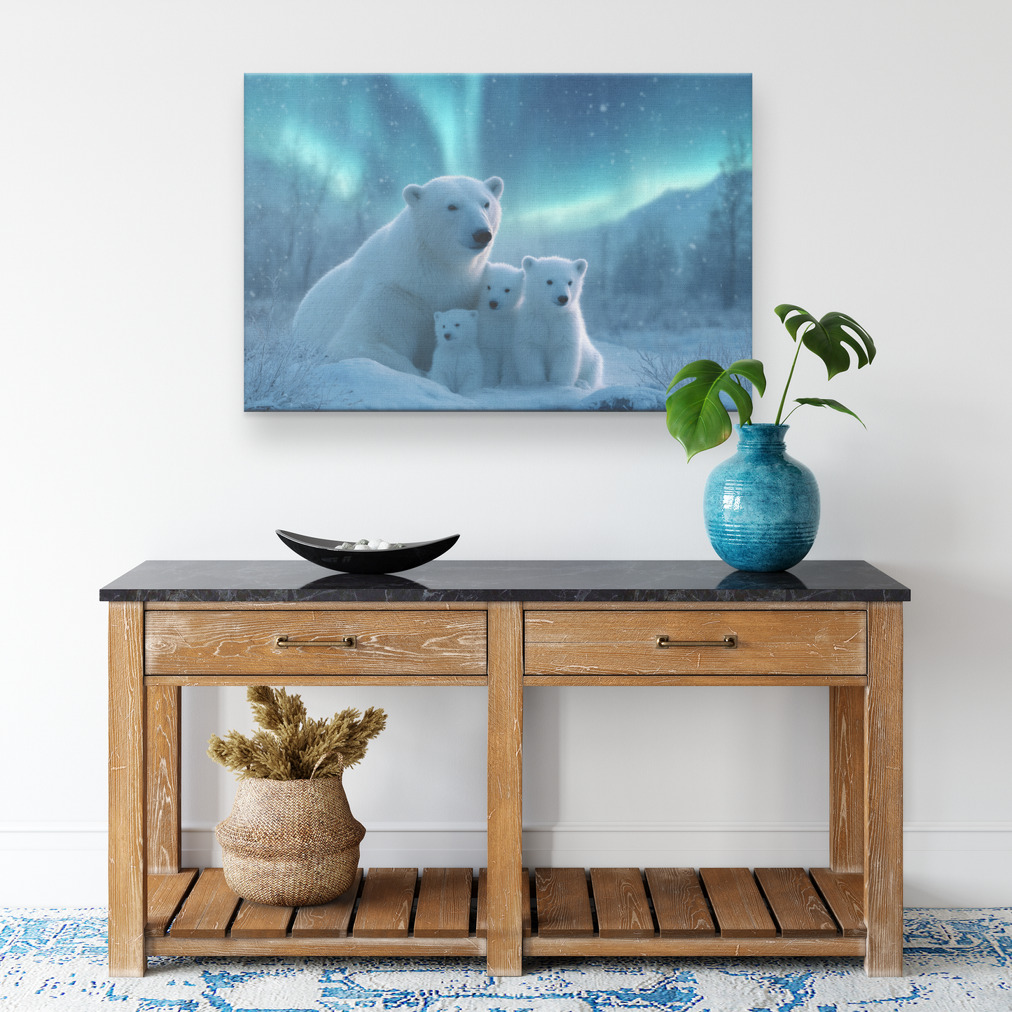 Polar_Bear_Family_Cuddling_Under_Norther_H_Rectangle_Smaller_Lifestyle_Mockup.png_15528818