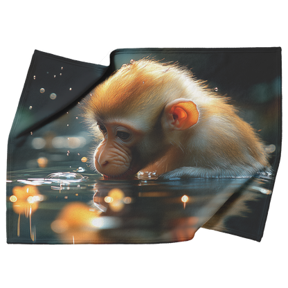 Proboscis_Monkey_Drinking_from_Glowing_R_H_Blanket_Top_Bottom_Folds_Mockup.png