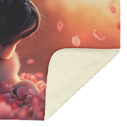Pug_Resting_Under_Glowing_Cherry_Blossom_H_Blanket_Sherpa_Mockup.png
