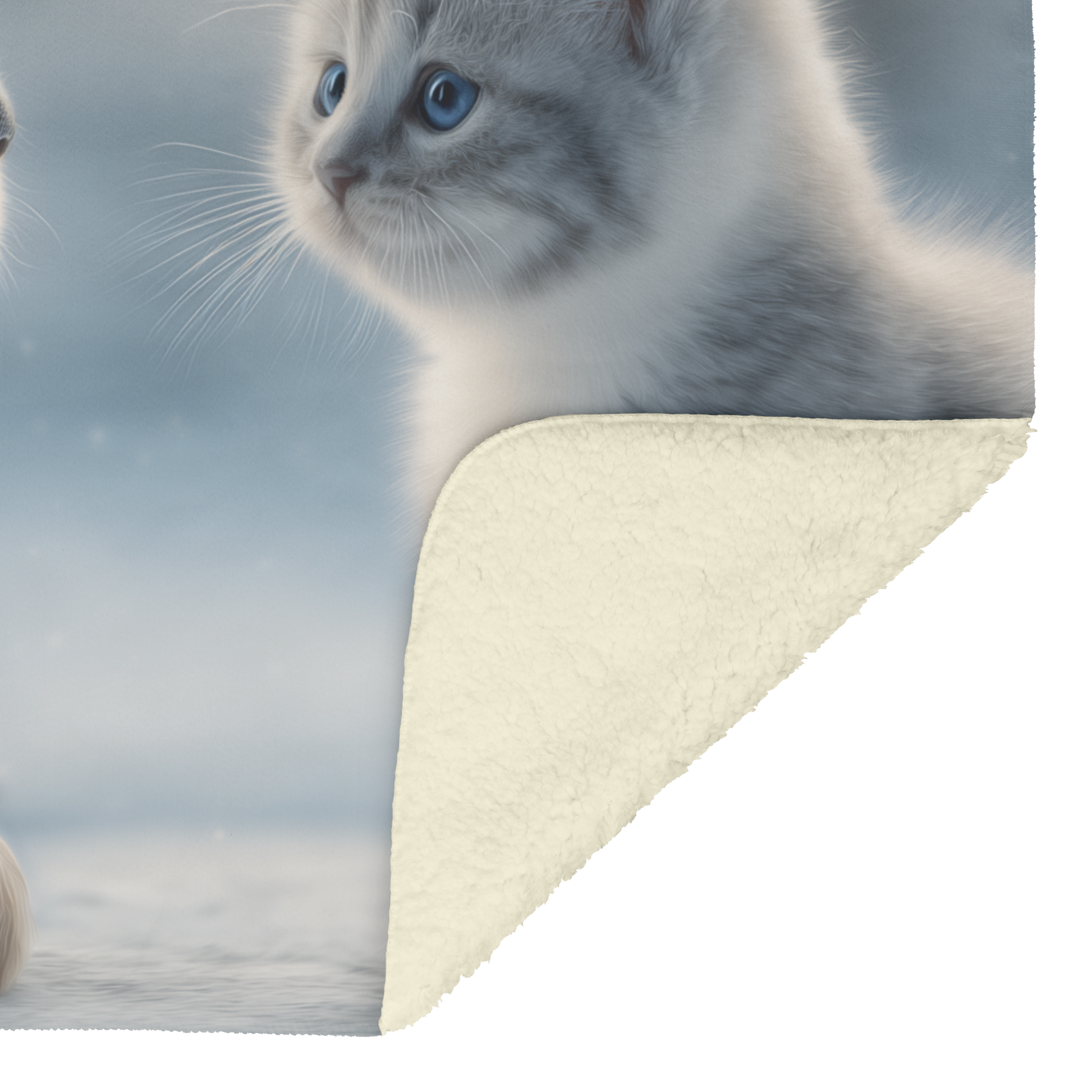 Puppy Giving Heart Shaped Chocolates to Kitten Sherpa Fleece Throw Blanket Cute Cozy Design Loving Valentines Day Gift