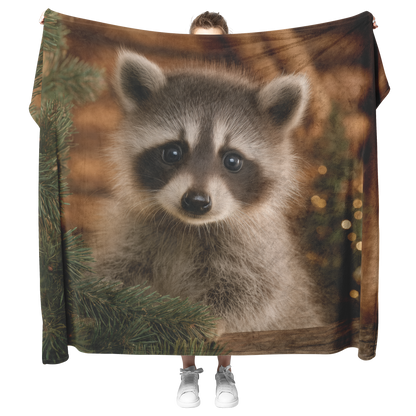 Raccoon_Cub_Decorating_Christmas_Tree_In_H_Blanket_Model_Mockup.png