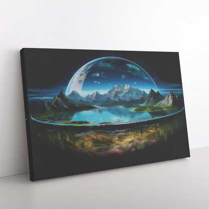 Realistic_Flat_Earth_On_Stone_Foundation_H_Rectangle_Angle_Floor_Mockup.png