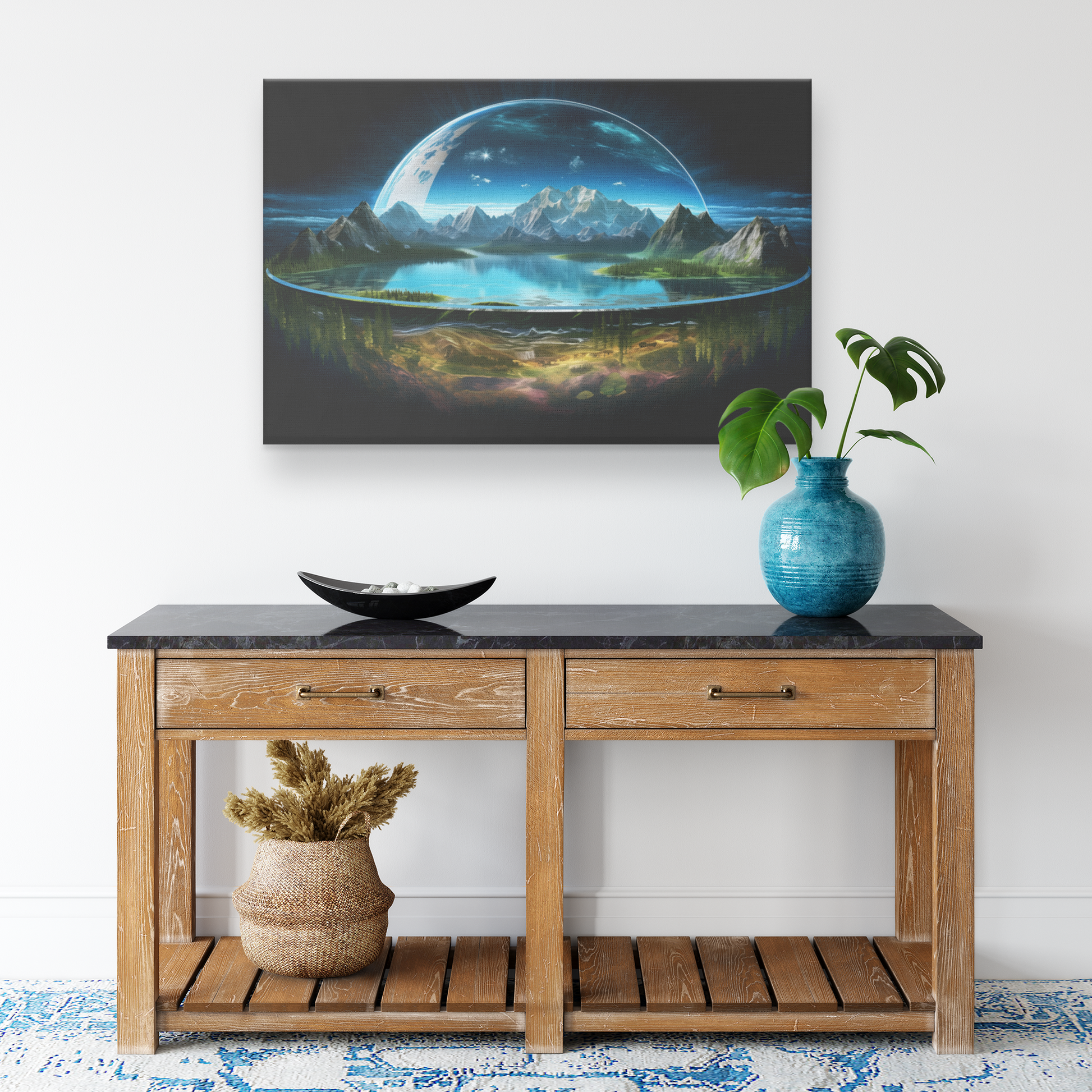 Realistic_Flat_Earth_On_Stone_Foundation_H_Rectangle_Smaller_Lifestyle_Mockup.png