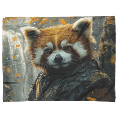 Red_Panda_Standing_Near_a_Glowing_Waterf_H_Blanket_AS_Flat_Mockup.png