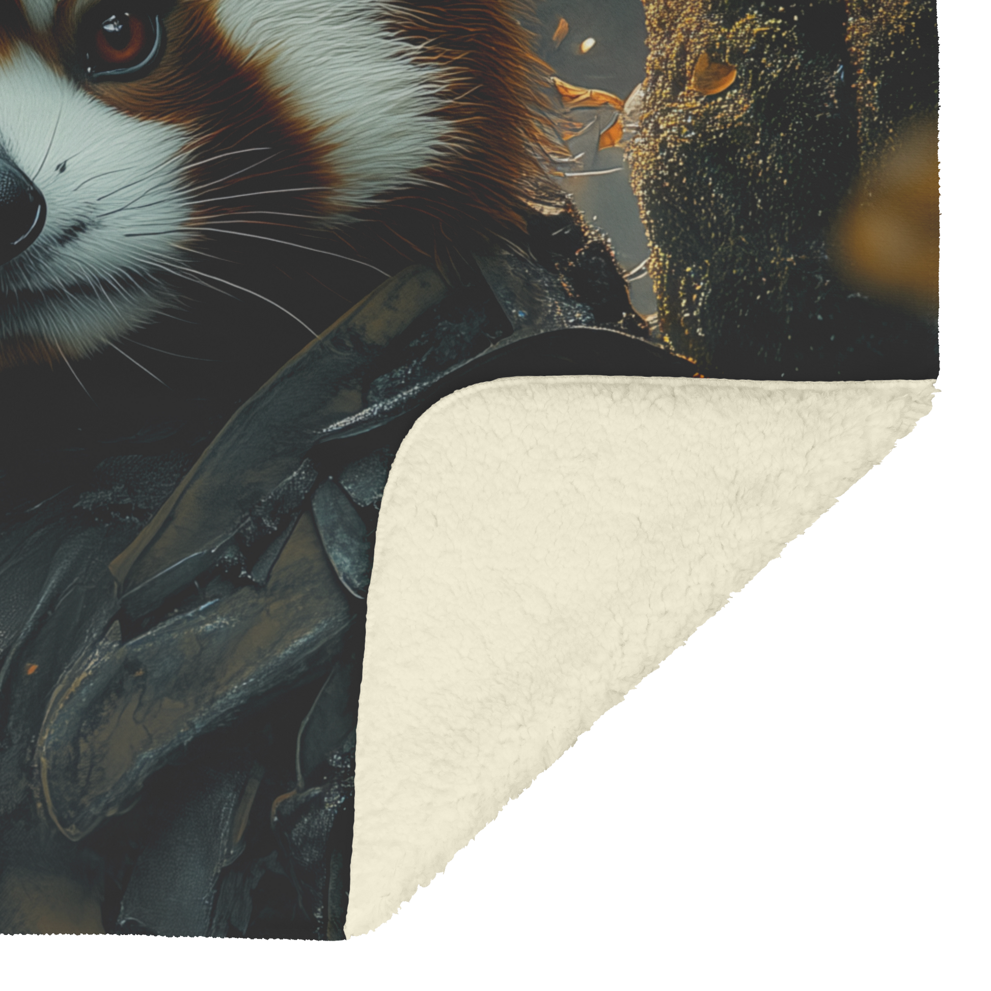 Red_Panda_Standing_Near_a_Glowing_Waterf_H_Blanket_Sherpa_Mockup.png