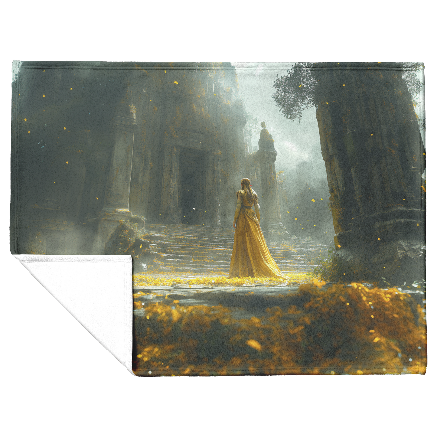 Regal_Princess_in_Royal_Attire_Standing__H_Blanket_Flat_Fold_Mockup.png
