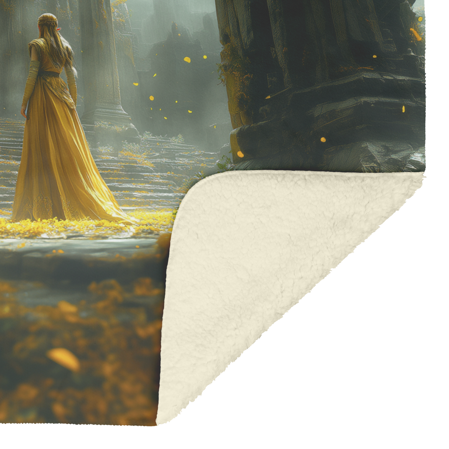 Regal_Princess_in_Royal_Attire_Standing__H_Blanket_Sherpa_Mockup.png